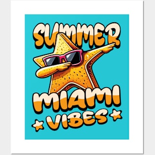 Summer Miami Vibes: Starfruit T-Shirt for a Taste of Paradise Posters and Art